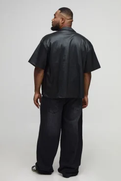 Chemise Cargo Oversize Boxy à plis accentués en synthétique