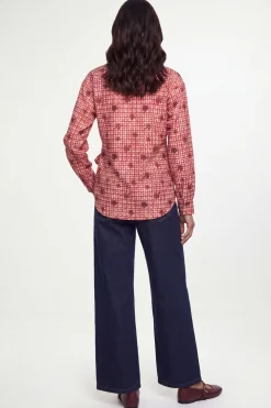 Chemise À Carreaux Avec Détail Nœud