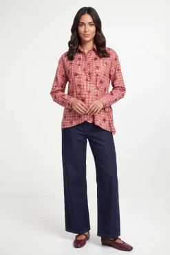 Chemise À Carreaux Avec Détail Nœud