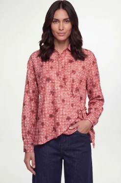 Chemise À Carreaux Avec Détail Nœud