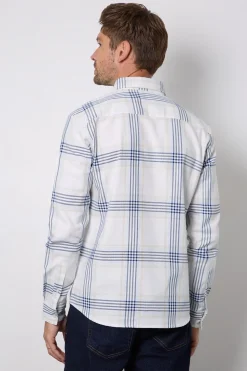 Chemise À Carreaux Manches Longues Naturel