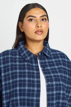 boohoo Chemise À Carreaux Oversize Plus<Femme Tops
