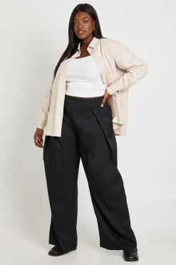 boohoo Chemise Chambray Oversize Grande Taille<Femme Tops