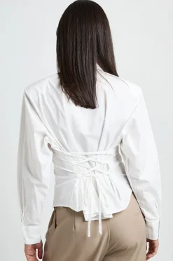 Chemise Cintrée Avec Lien Noué Au Dos
