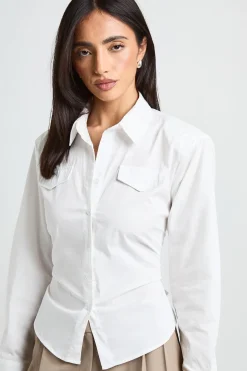 Chemise Cintrée Avec Lien Noué Au Dos