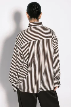 Chemise Cintrée À Rayures Mixtes