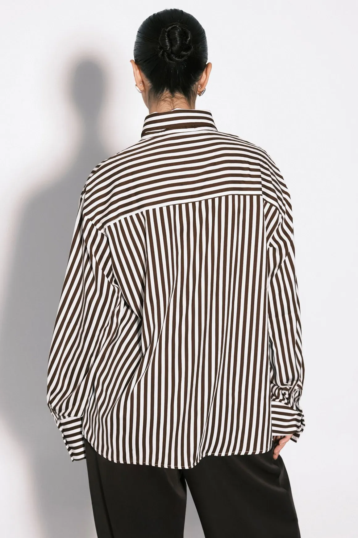 Chemise Cintrée À Rayures Mixtes