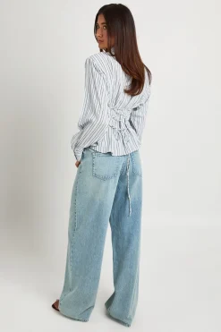 Chemise Cintrée À Rayures Resserrée