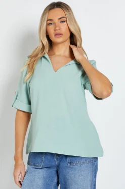 Chemise À Col Décontracté Avec Manches À Patte