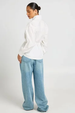 Chemise Col Montant Avec Taille Cintrée