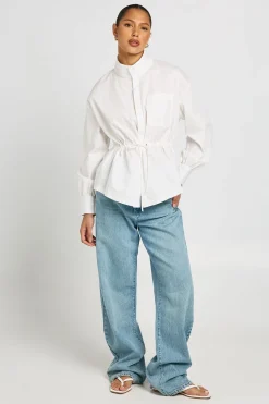 Chemise Col Montant Avec Taille Cintrée