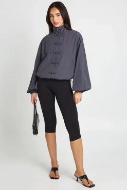 Chemise Col Montant Détail Brandebourgs