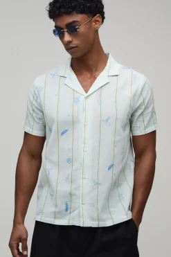 Chemise Coupe Regular À Rayures Tennis