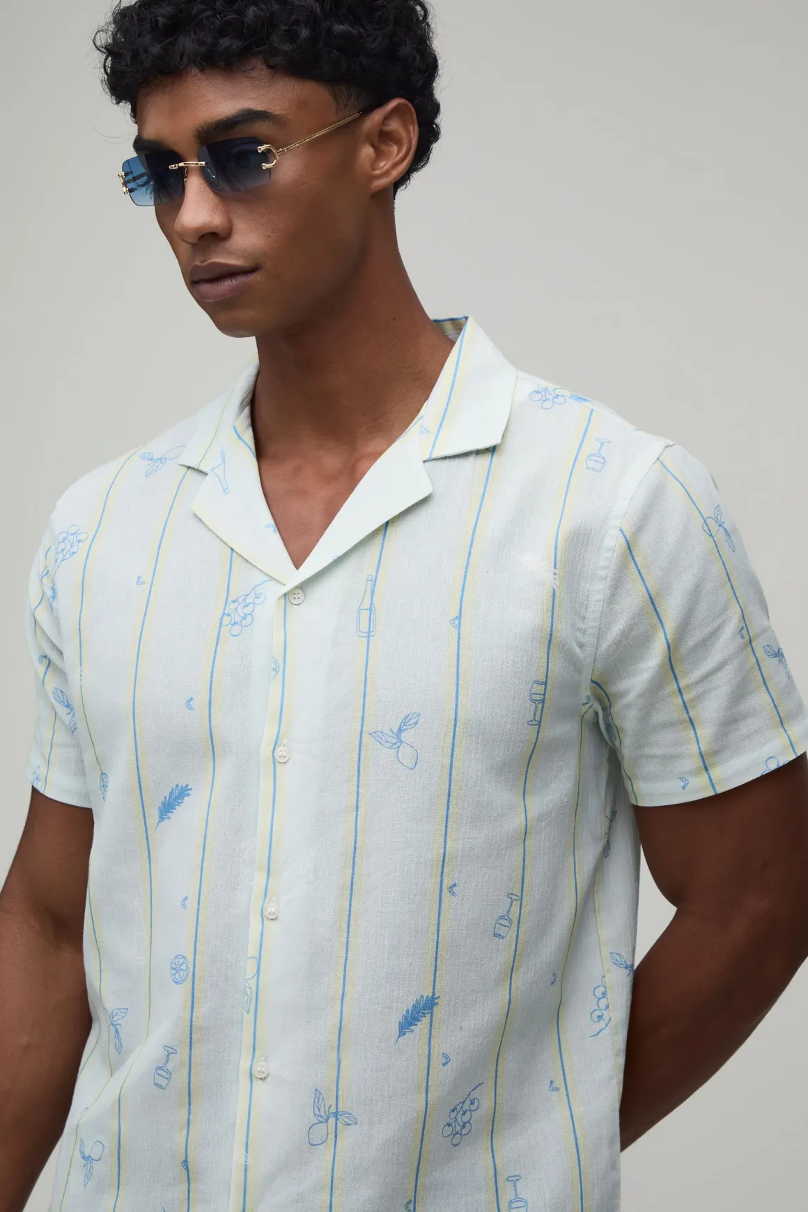 Chemise Coupe Regular À Rayures Tennis