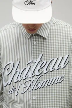 Chemise Courte Boxy À Imprimé Découpé Sur Le Devant