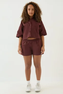 DSGN Studio Chemise Courte Popeline Coupe Boxy<Femme Dsgn Studio|Tops