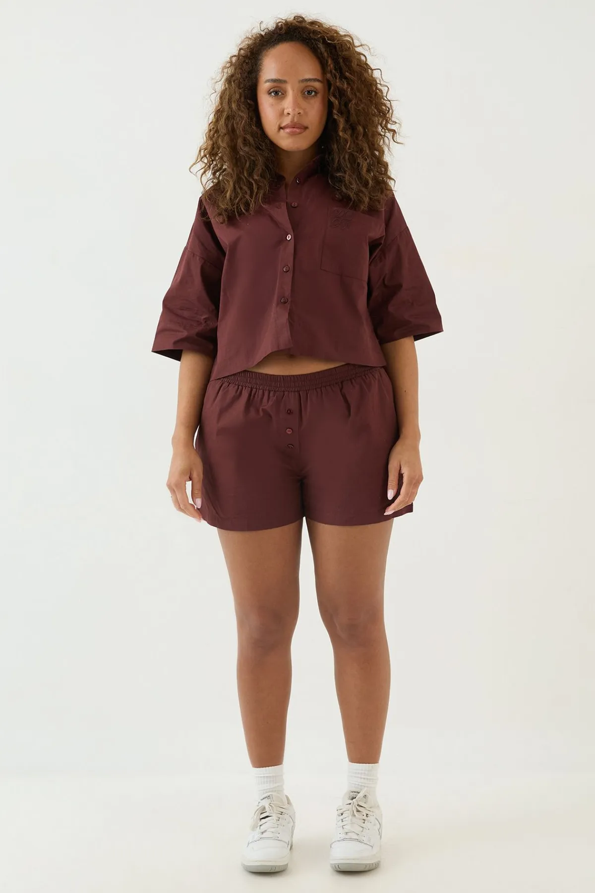 DSGN Studio Chemise Courte Popeline Coupe Boxy<Femme Dsgn Studio|Tops