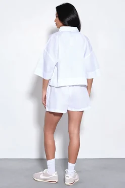 Chemise Courte Popeline Coupe Boxy Dsgn Studio
