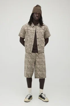 Chemise De Charpentier Camouflage Délavé