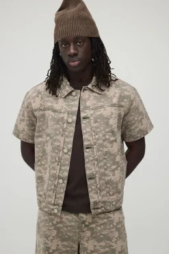 Chemise De Charpentier Camouflage Délavé