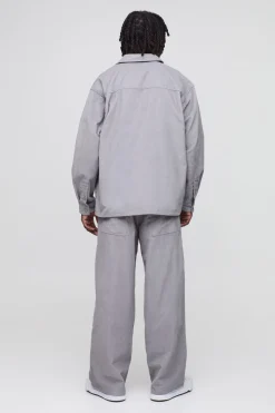 Chemise de charpentier en velours côtelé surdimensionnée