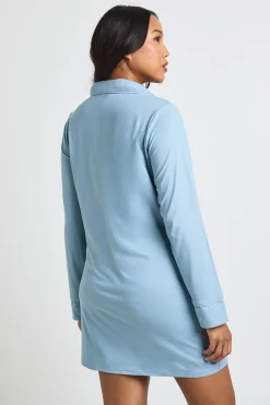 boohoo Chemise De Nuit De Maternité À Détails Passepoilés<Femme Pyjamas