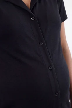 Chemise De Nuit De Maternité À Manches Courtes