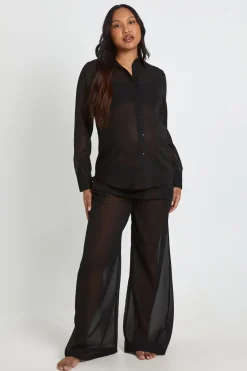 boohoo Chemise De Plage En Mousseline De Maternité<Femme Tenues De Plage