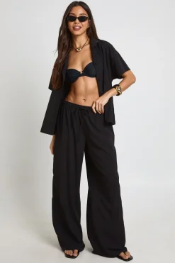Chemise De Plage Essentielle Oversize Texturée À Manches Courtes