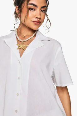 Chemise de Resort Oversize à Manches Courtes