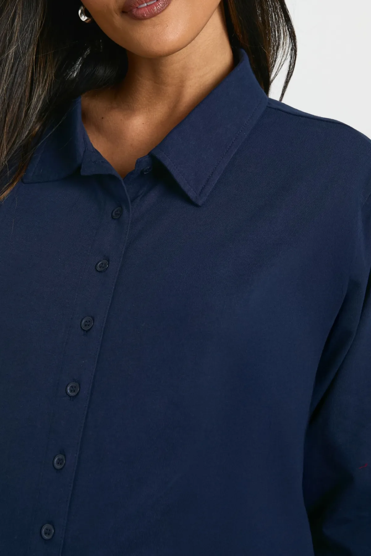 boohoo Chemise de rugby cintrée à col pour femmes enceintes<Femme Tops