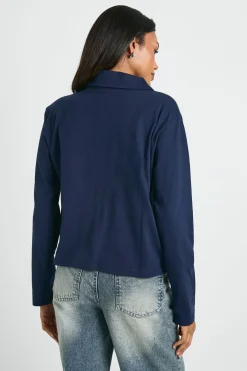 boohoo Chemise de rugby cintrée à col pour femmes enceintes<Femme Tops