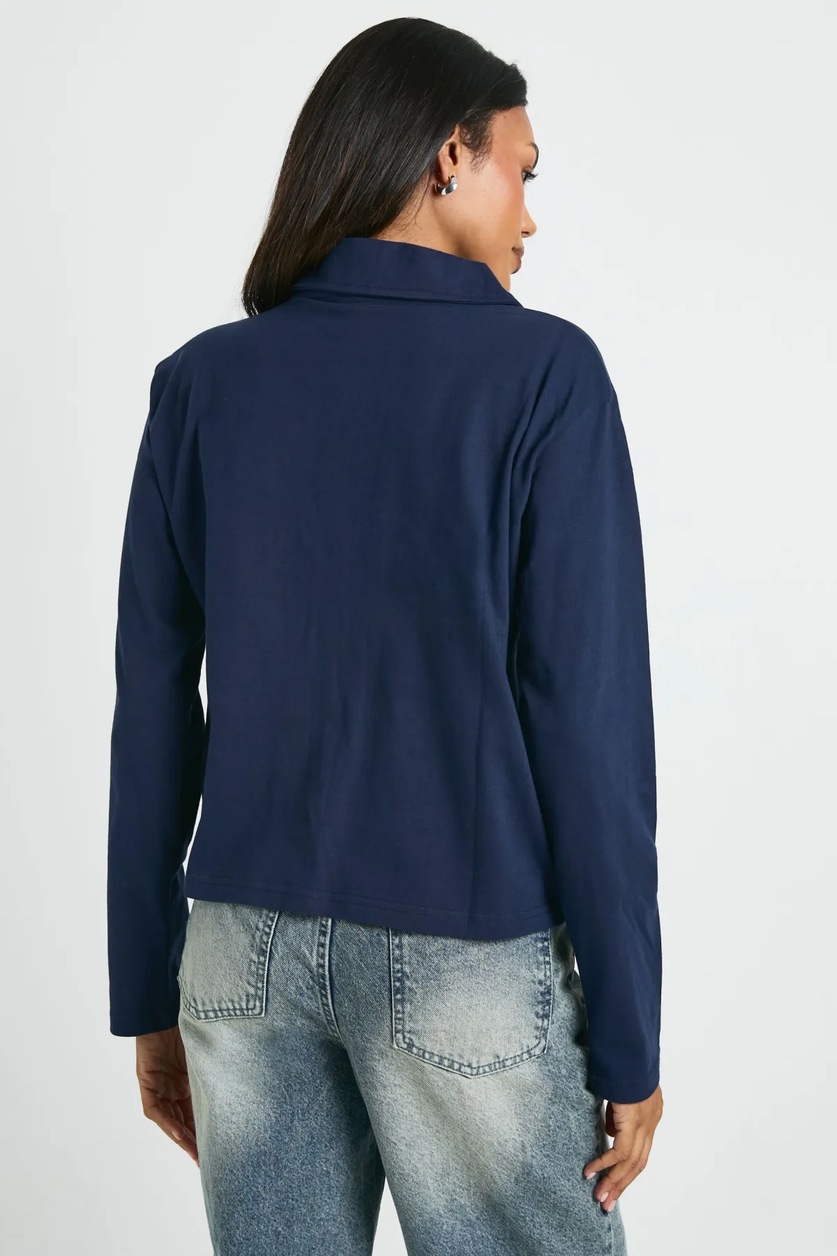 boohoo Chemise de rugby cintrée à col pour femmes enceintes<Femme Tops