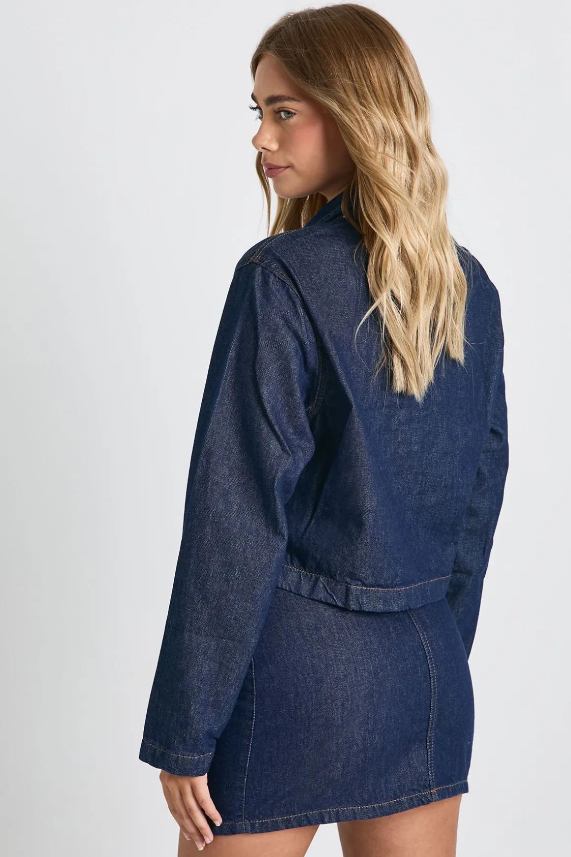Chemise de rugby en denim à col