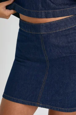 Chemise de rugby en denim à col
