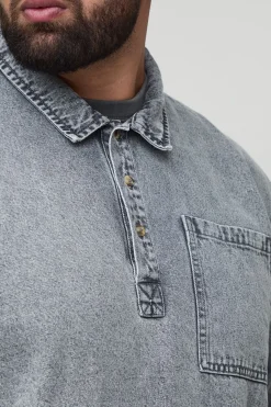 Chemise de rugby oversize Acid Wash Plus