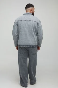 Chemise de rugby oversize Acid Wash Plus