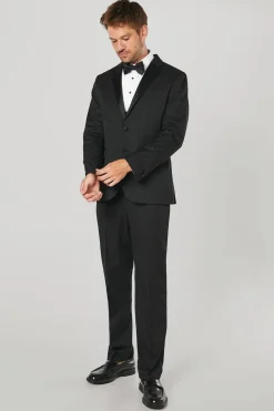 Chemise de soirée blanche coupe slim à plastron plissé manches longues