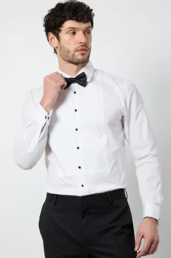 Burton Chemise de Ville he à Plis Devant Coupe Ajustée Manches Longues<Homme Chemises