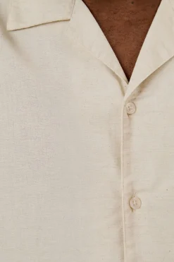 Burton Chemise De Villégiature À Manches Courtes En Mélange De Lin<Homme Chemises
