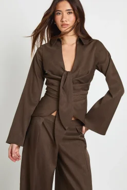Chemise Drapée Cintrée
