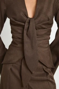 Chemise Drapée Cintrée