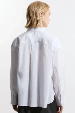 KarenMillen Chemise en coton ajustée à boutons<Femme Tailleurs|Tops