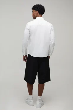 Chemise en Coton à Manches Longues Coupe Regular