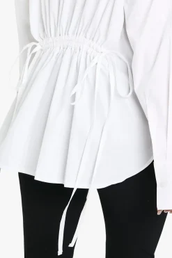 Chemise en coton oversize avec détails de poche