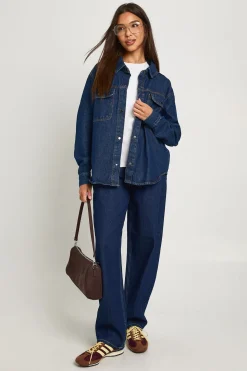 Chemise en denim oversize