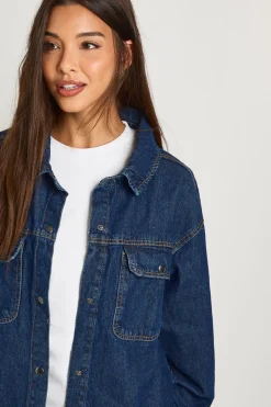 Chemise en denim oversize
