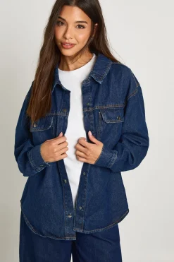 Chemise en denim oversize