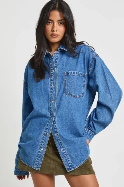 Chemise en Denim Oversize