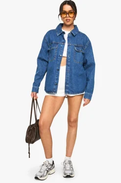 Chemise en denim oversize
